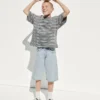 Pantalones cortos holgados de mezclilla ultrasuaves para niños