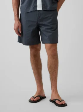 Pantalones cortos holgados de popelín de 7″