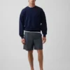 Pantalones cortos holgados de popelín de 7"
