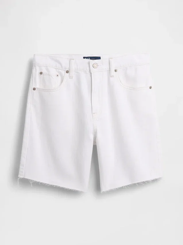 Pantalones cortos holgados ultrasuaves de 8" con talle medio