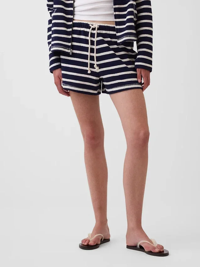 Pantalones cortos holgados y cómodos de felpa de toalla de 3.5"