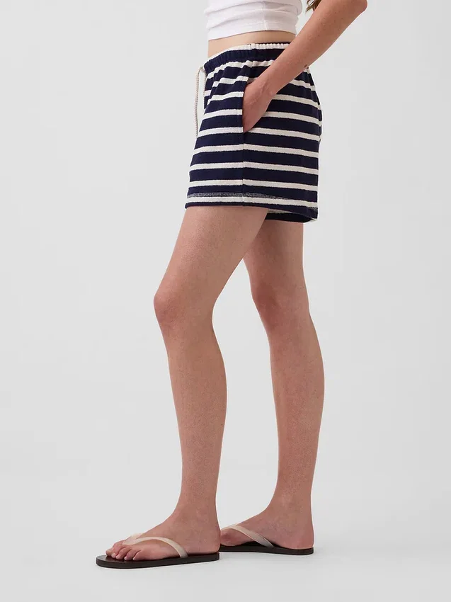Pantalones cortos holgados y cómodos de felpa de toalla de 3.5"