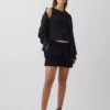 Pantalones cortos premamá fáciles de poner por debajo del vientre
