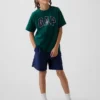 Pantalones cortos relajados de secado rápido para niños