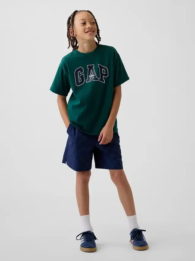 Pantalones cortos relajados de secado rápido para niños