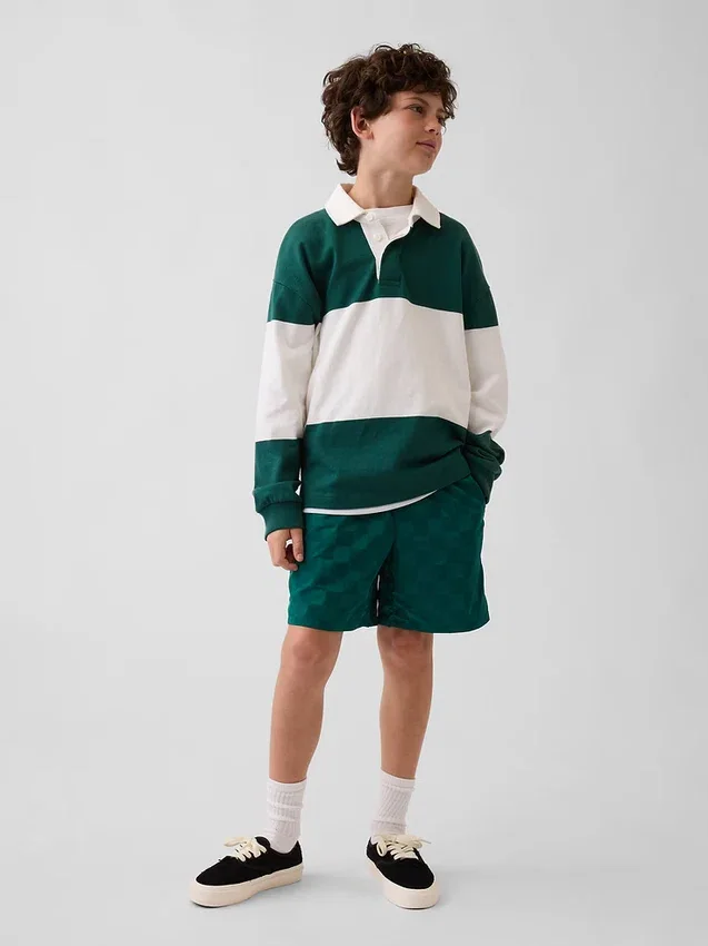 Pantalones cortos relajados de secado rápido para niños