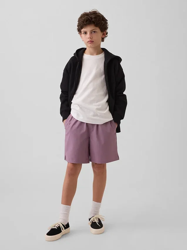 Pantalones cortos relajados de secado rápido para niños