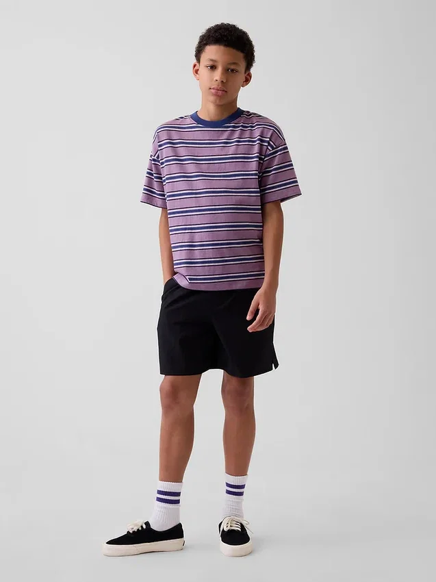 Pantalones cortos relajados de secado rápido para niños