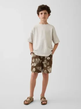 Pantalones cortos relajados de secado rápido para niños