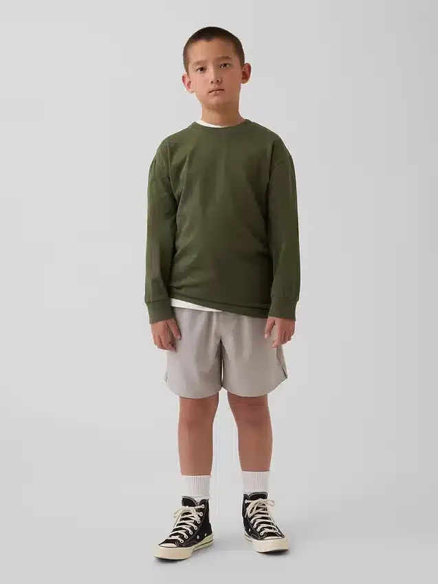 Pantalones cortos relajados de secado rápido para niños