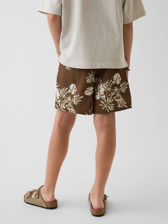 Pantalones cortos relajados de secado rápido para niños