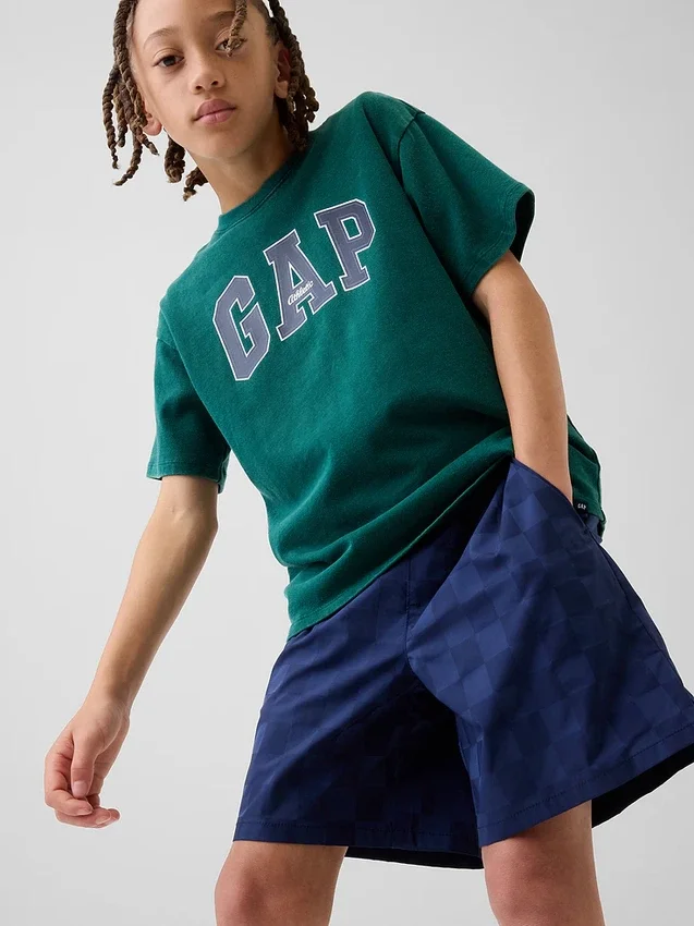 Pantalones cortos relajados de secado rápido para niños