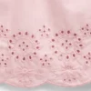 Pantalones cortos sin cordón con dobladillo de ojales para bebés y niños pequeños