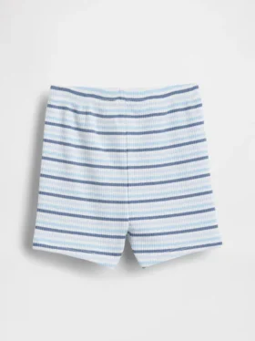 Pantalones cortos sin cordón con rayas de canalé fino «Baby First Favorites»