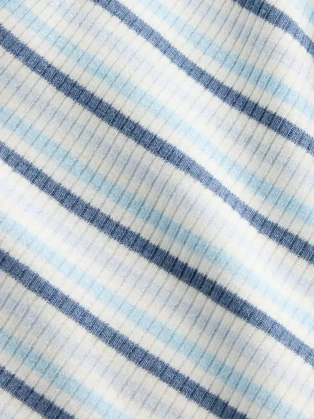 Pantalones cortos sin cordón con rayas de canalé fino «Baby First Favorites»