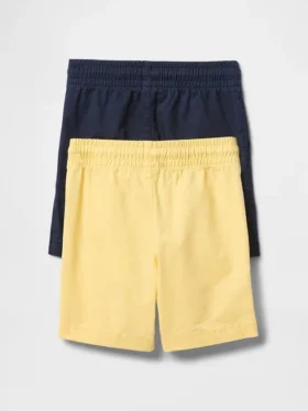 Pantalones cortos sin cordón para bebés y niños (paquete de 2)