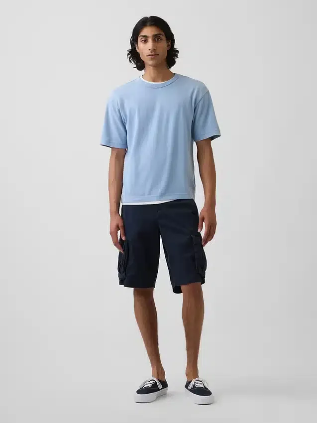 Pantalones cortos tipo cargo de corte holgado de 11"
