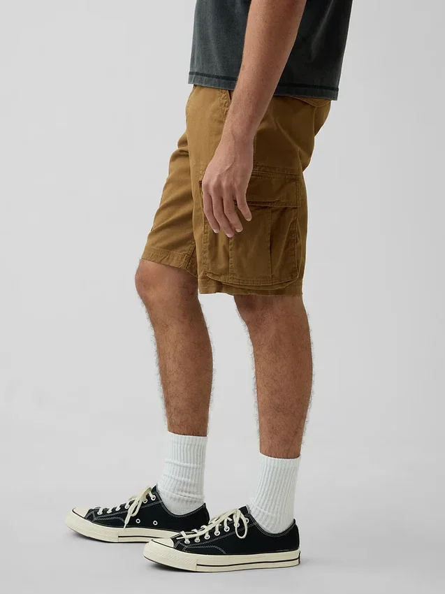 Pantalones cortos tipo cargo de corte holgado de 11"