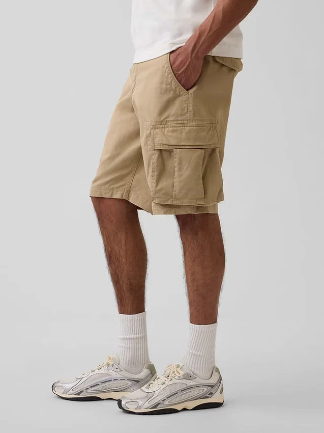 Pantalones cortos tipo cargo de corte holgado de 11"