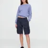 Pantalones cortos tipo cargo de corte holgado de 11"