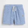 Pantalones cortos tipo waffle sin cordón para bebés y niños pequeños