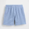 Pantalones cortos tipo waffle sin cordón para bebés y niños pequeños