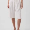 Pantalones culotte holgados y cómodos de mezcla de lino