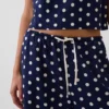 Pantalones culotte holgados y cómodos de mezcla de lino