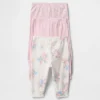 Pantalones de algodón orgánico sin cordón «Baby First Favorites» (paquete de 3)