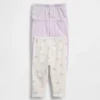 Pantalones de algodón orgánico sin cordón «Baby First Favorites» (paquete de 3)