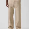 Pantalones de carpintero holgados de lona de los 90 con doble refuerzo en las rodillas
