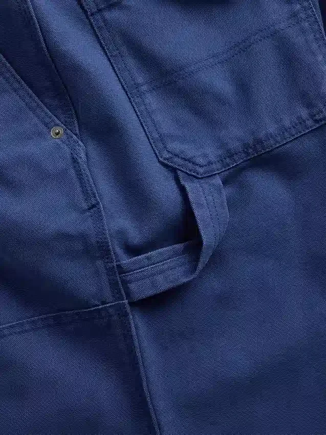 Pantalones de carpintero holgados de lona de los 90 con doble refuerzo en las rodillas
