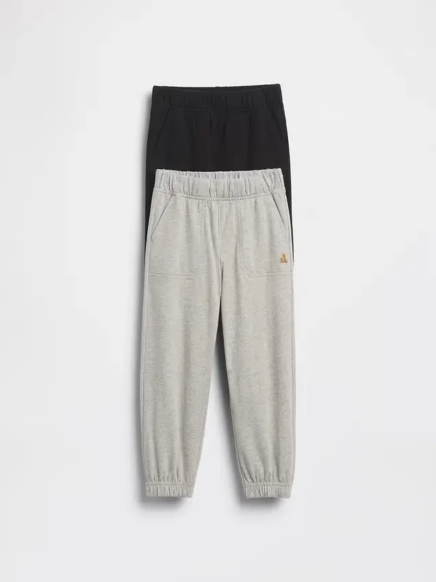 Pantalones de chándal combinables para bebés y niños (paquete de 2)