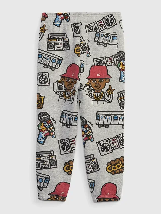 Pantalones de chándal con estampado para niños pequeños GAP × Rock the Bells