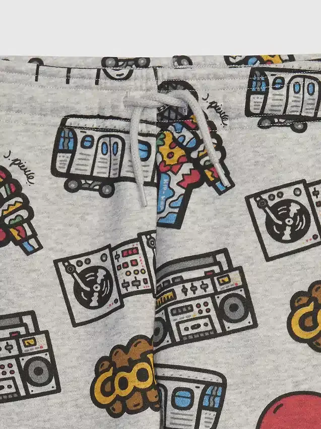 Pantalones de chándal con estampado para niños pequeños GAP × Rock the Bells