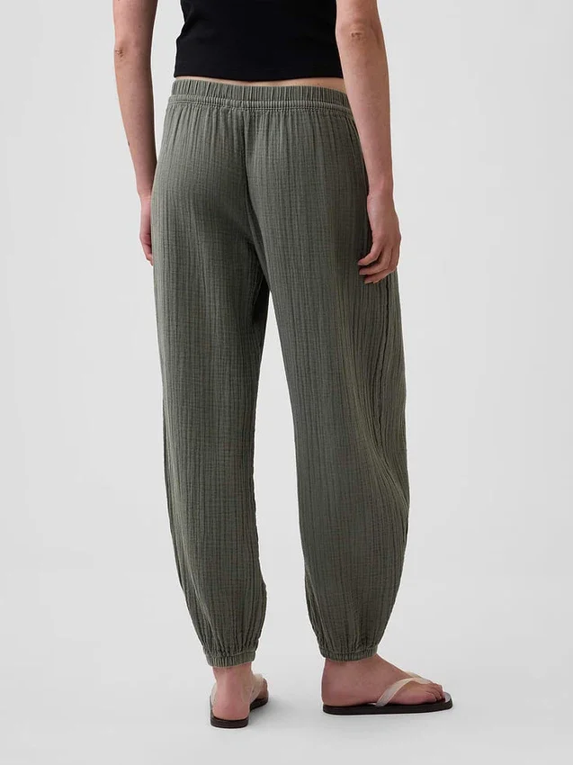 Pantalones de chándal de gasa de algodón