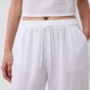 Pantalones de chándal de gasa de algodón