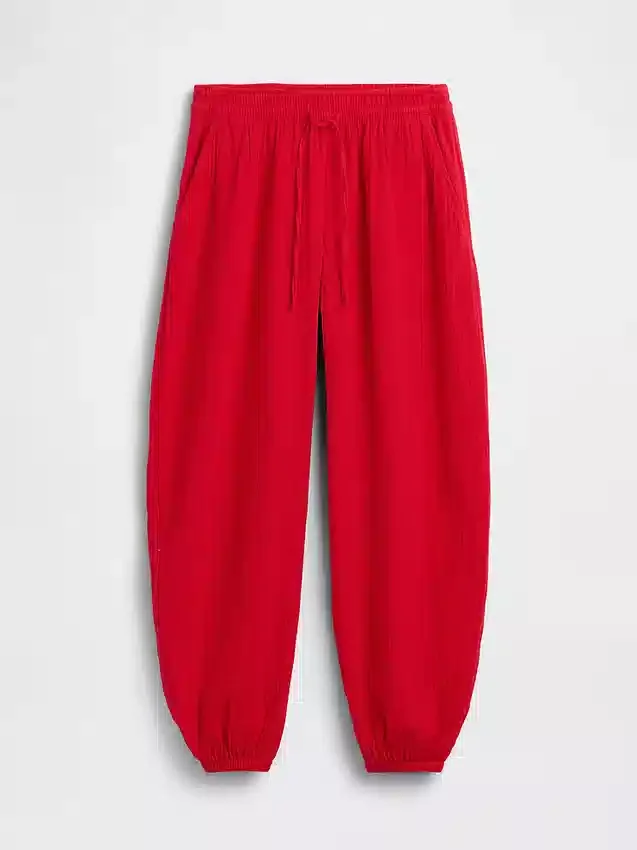 Pantalones de chándal de gasa de algodón