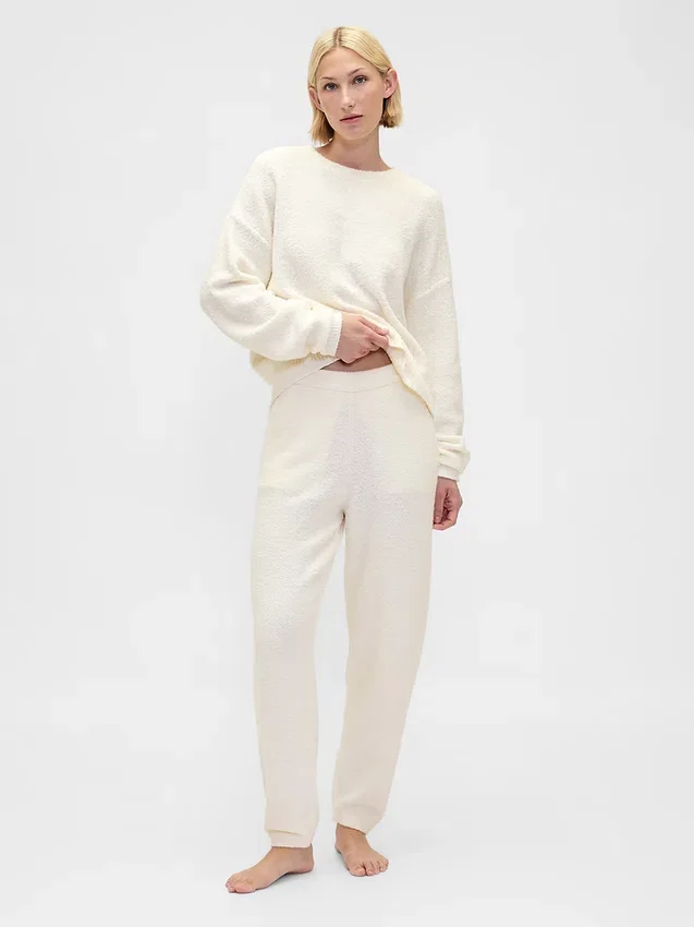 Pantalones de chándal de jerséu de bouclé CashSoft