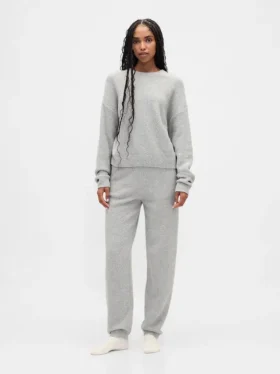 Pantalones de chándal de jerséu de bouclé CashSoft