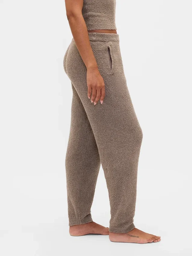 Pantalones de chándal de jerséu de bouclé CashSoft