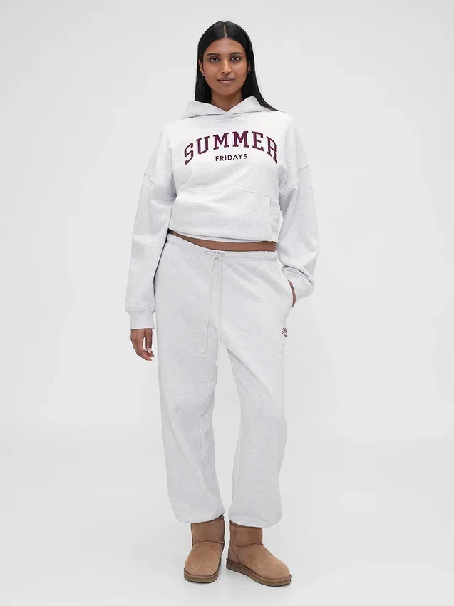 Pantalones de chándal Gap × Summer Fridays de tejido grueso y corte relajado con logo