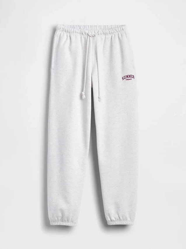 Pantalones de chándal Gap × Summer Fridays de tejido grueso y corte relajado con logo