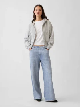 Pantalones de chándal holgados con estampado de vaqueros