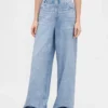 Pantalones de chándal holgados con estampado de vaqueros