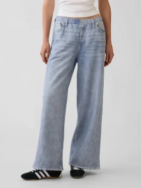 Pantalones de chándal holgados con estampado de vaqueros