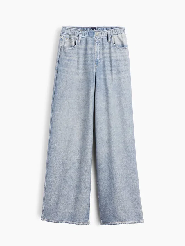 Pantalones de chándal holgados con estampado de vaqueros