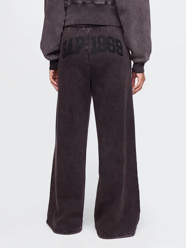 Pantalones de chándal holgados de pierna ancha Vintagesoft