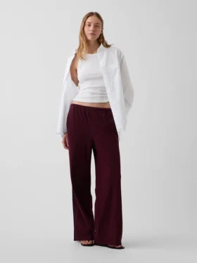 Pantalones de chándal holgados de tejido grueso