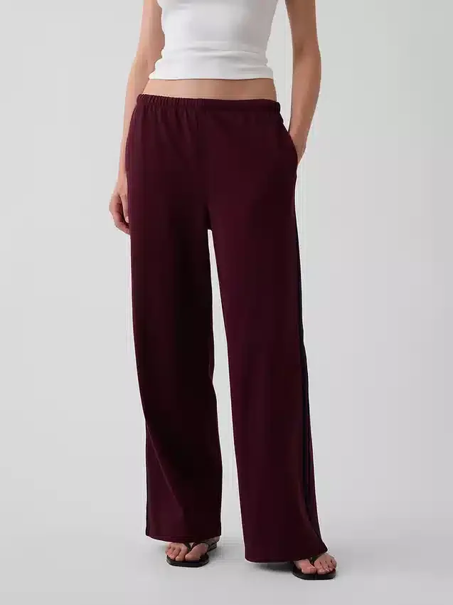 Pantalones de chándal holgados de tejido grueso